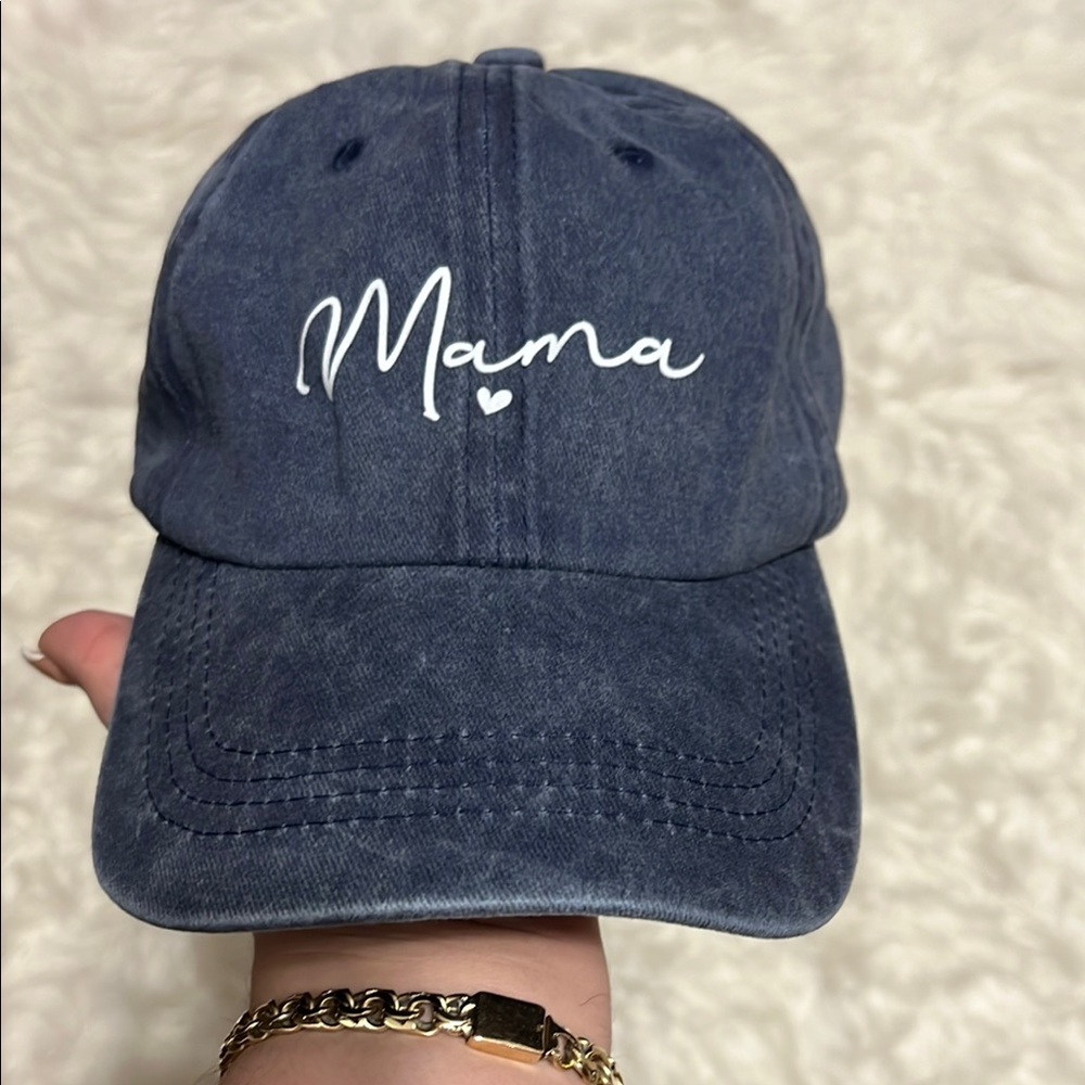 Women’s “Mama” Blue Baseball Hat